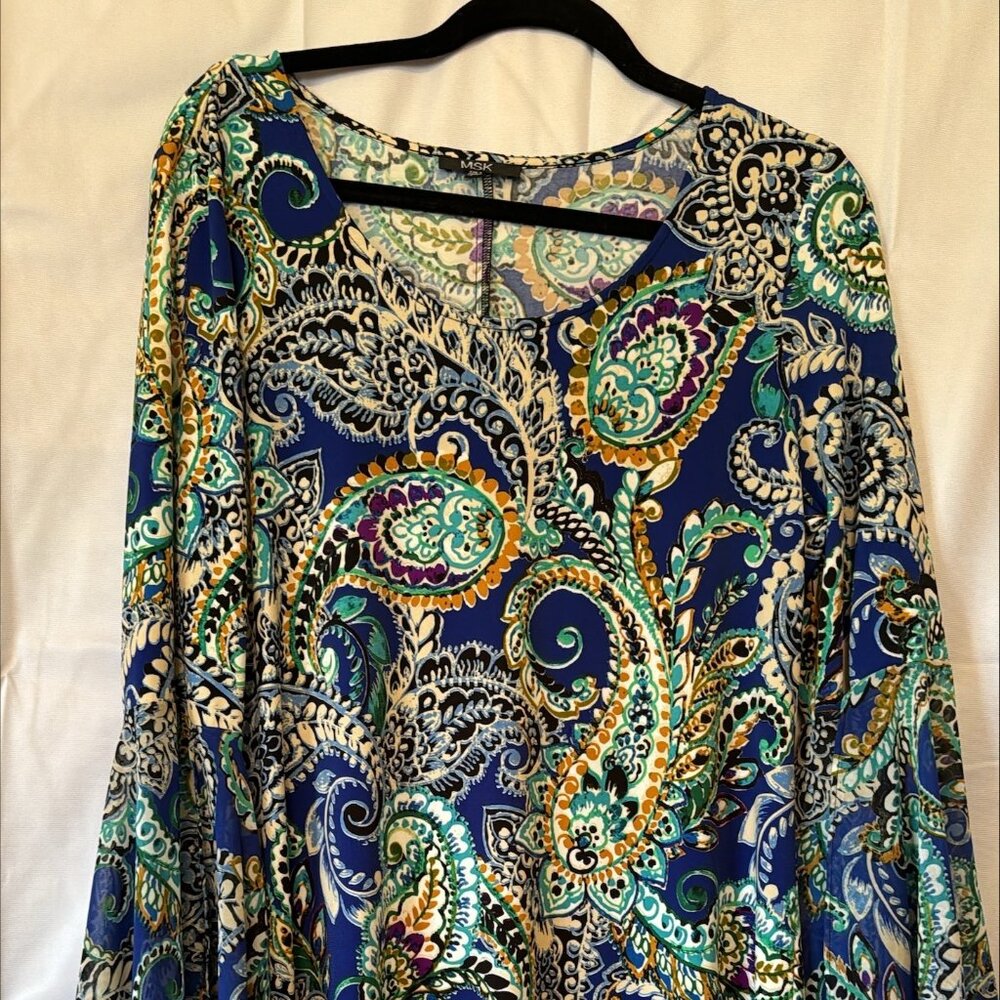 Boho bell sleeve shift dress size Large